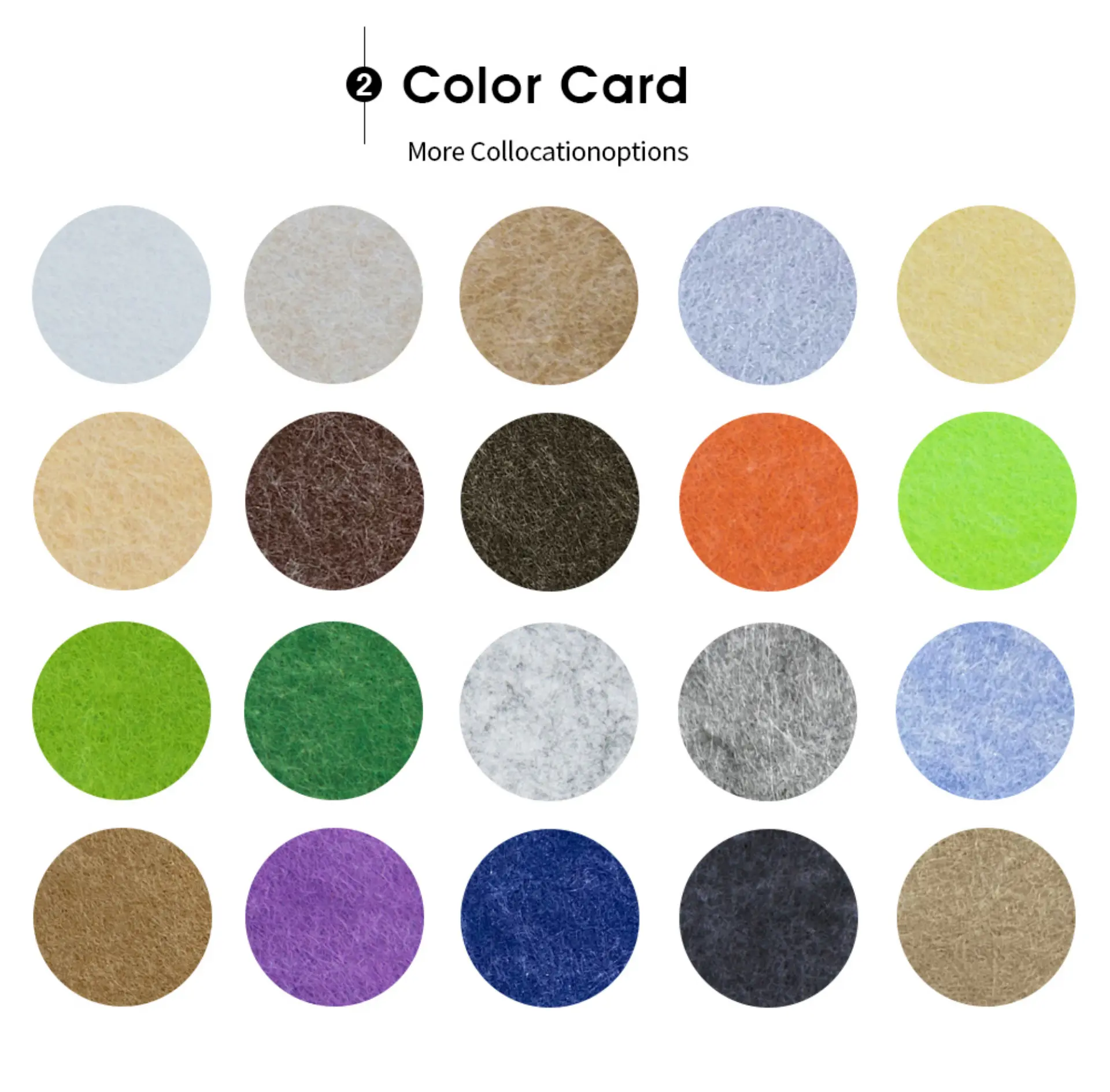 4felt walls tiles color