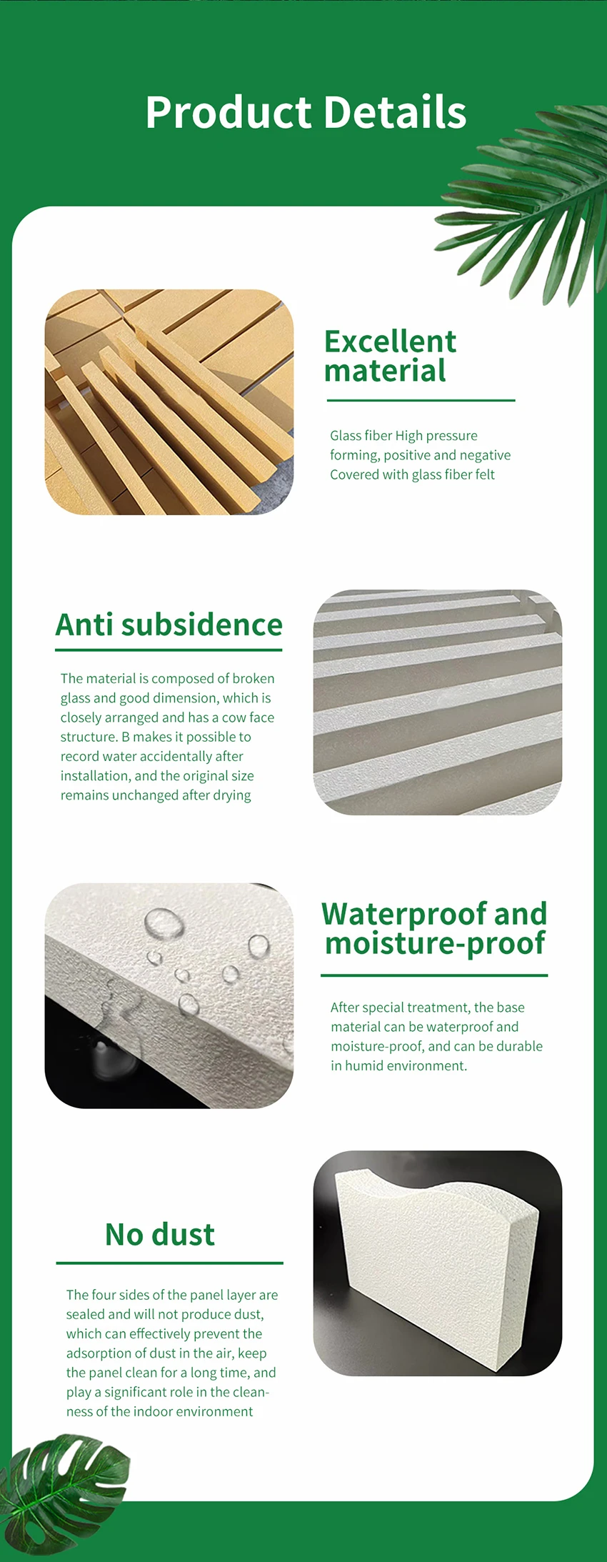 4tiles fire fiberglass acoustic ceiling tiles