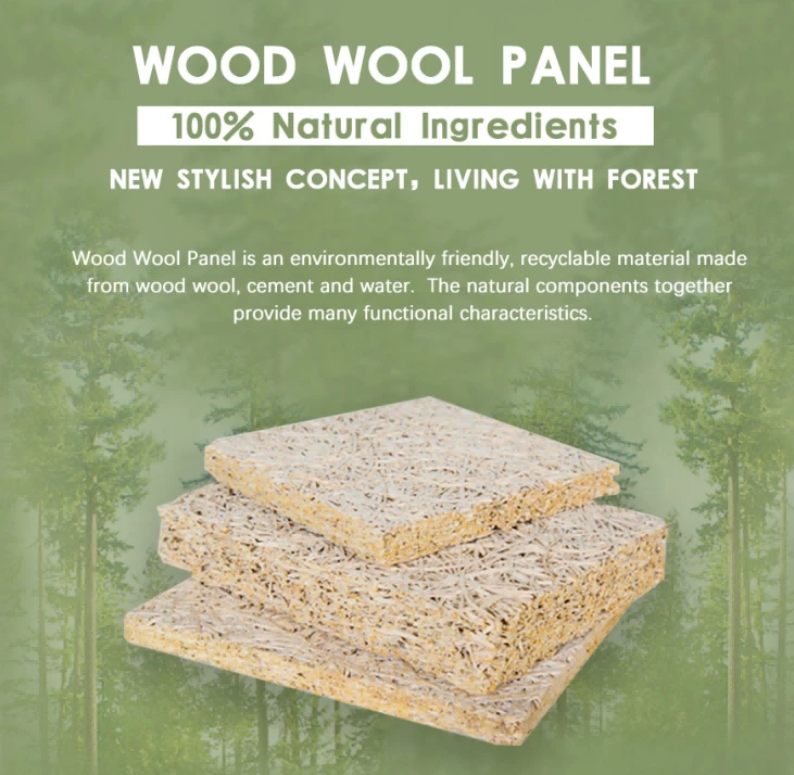 Wood Wool Acoustic Wall Ceiling Panel in stock Wood Wool Acoustic Wall Ceiling Panel in stock